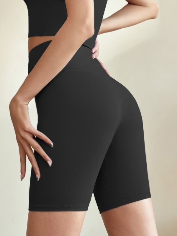Flexvibe High-Waisted 5/8 Length Shorts - Tummy Control Butt Lifting Stretchy Gym Wear
