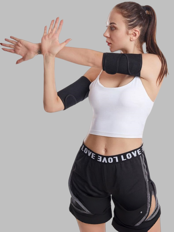 Flexvibe Heat-Locking Sweat-Trapping Arm Straps - Non-Slip Workout Arm Fat Loss Straps