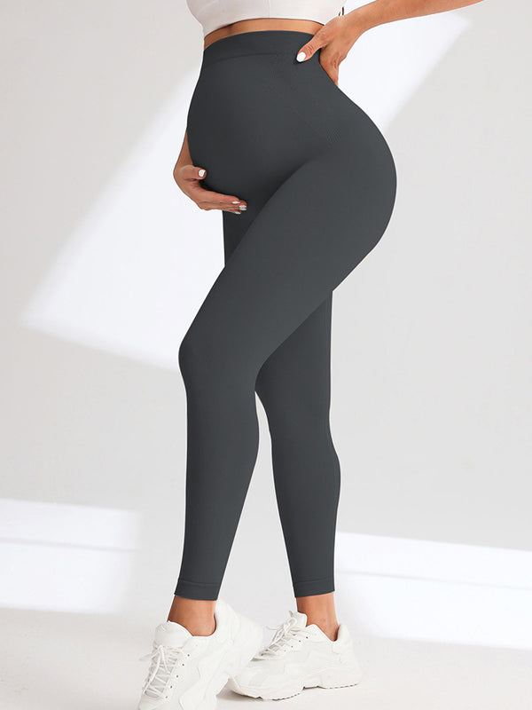 Flexvibe  Maternity High-Waist Yoga Pants - Soft Elastic Breathable Tummy Support Yoga Wear