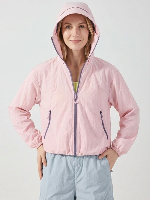 Flexvibe Lightweight Cooling Sun Protection Jacket for Men & Women, UPF Outdoor Coat for Hiking, Cycling & Running