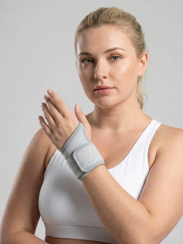 Flexvibe Wrap-Around Compression Wrist Strap - Unisex Sports Stabilizer for Workouts