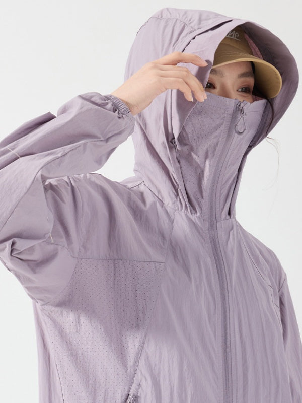 Flexvibe Lightweight Cooling Sun Protection Jacket for Men & Women, UPF Outdoor Coat for Hiking, Cycling & Running