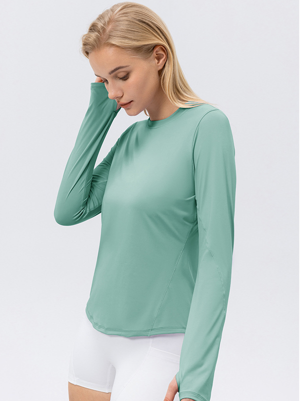 Flexvibe Quick Dry Sports Top UPF50+ High Elastic Loose Breathable Crew Neck