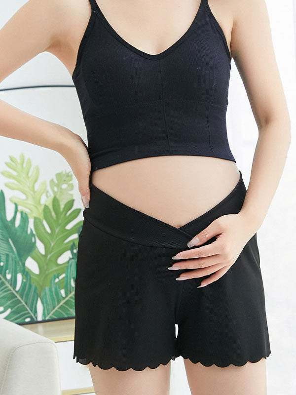 Flexvibe 2-in-1 Maternity Safety Shorts & Underwear, Summer Thin Anti-Exposure Wearable Leggings