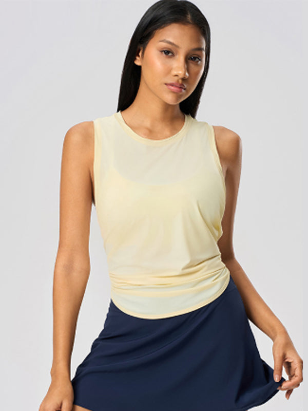 Flexvibe Women’s Casual Versatile Sports Tee - Overlay Quick Dry Loose Fit
