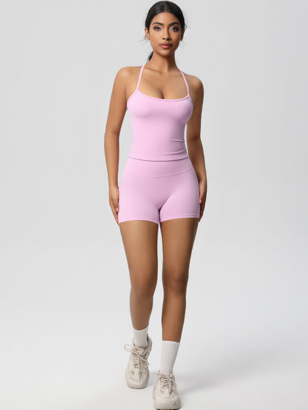 Flexvibe Stretchy High-Waisted Yoga Set - Double-Brushed Versatile Athletic Loungewear