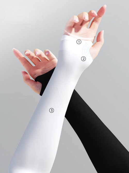 Flexvibe Arm Shaping Compression Sleeve - Elbow Support Breathable Yoga Workout Armwear