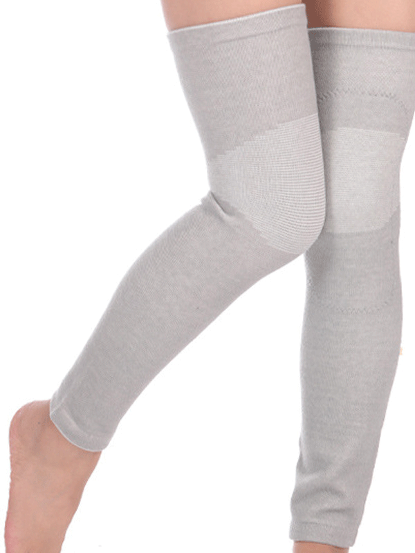 Flexvibe Four-Way Stretch Fleece Knee Sleeve - Unisex Knee-Calf Warm Winter Support