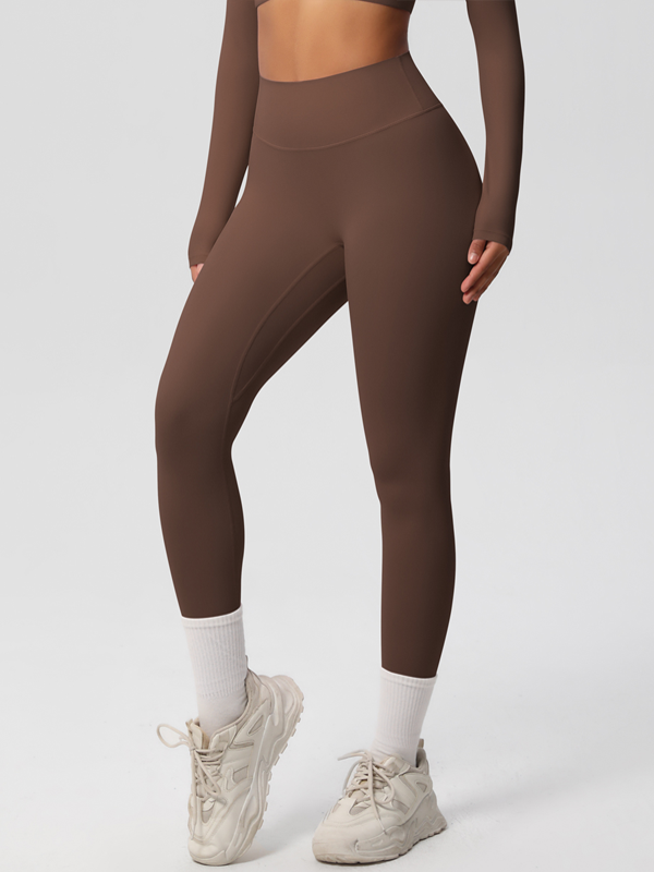 Women’s High Waisted Brushed Yoga Leggings – Buttery Soft Worko