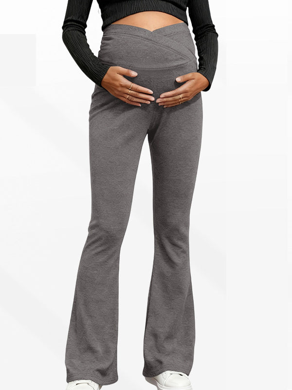 Flexvibe Maternity Winter Yoga Pants - High Elastic Tummy Support Warm Autumn Pregnancy Leggings