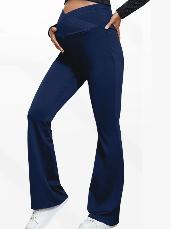 Flexvibe Maternity Winter Yoga Pants - High Elastic Tummy Support Warm Autumn Pregnancy Leggings