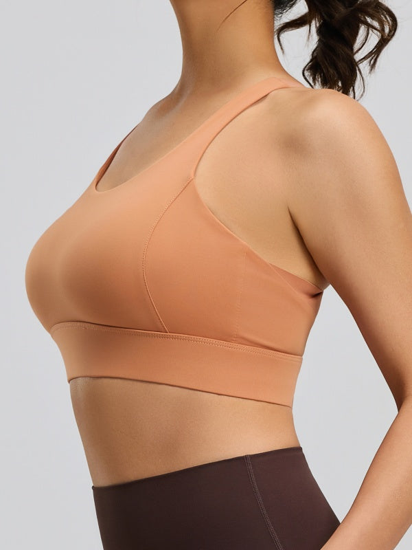 Flexvibe Breathable Hook and Eye Sports Bra - Front Closure Comfort Yoga Workout Bra