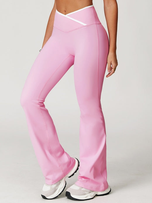 Flexvibe High Waisted Crisscross Yoga Pants | Naked Feel, Wide Leg, Butt-Lift, 8 Colors, S–XL