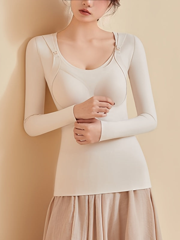 Flexvibe Maternity Nursing Top - Soft Breathable Easy Access Postpartum Pregnancy Daily Wear