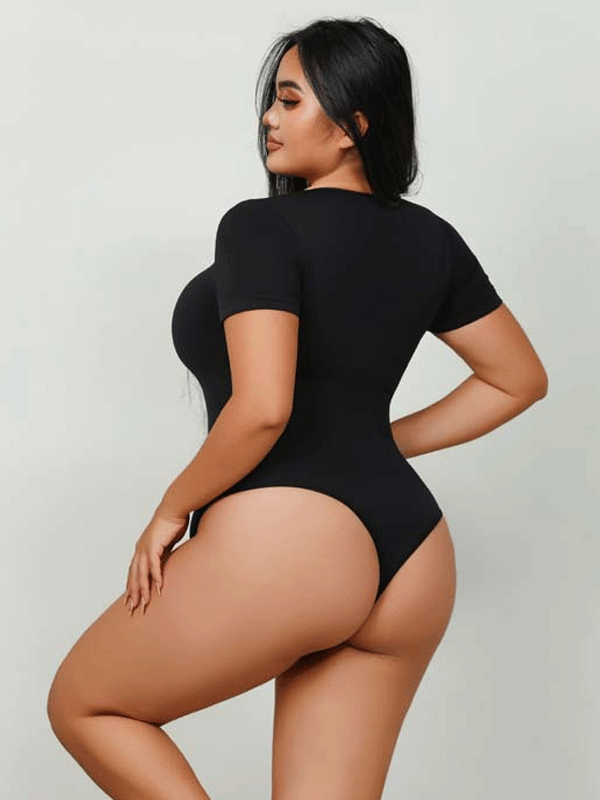 Flexvibe Thong One-Piece Shapewear - Seamless Tummy Control Full Body Shaping