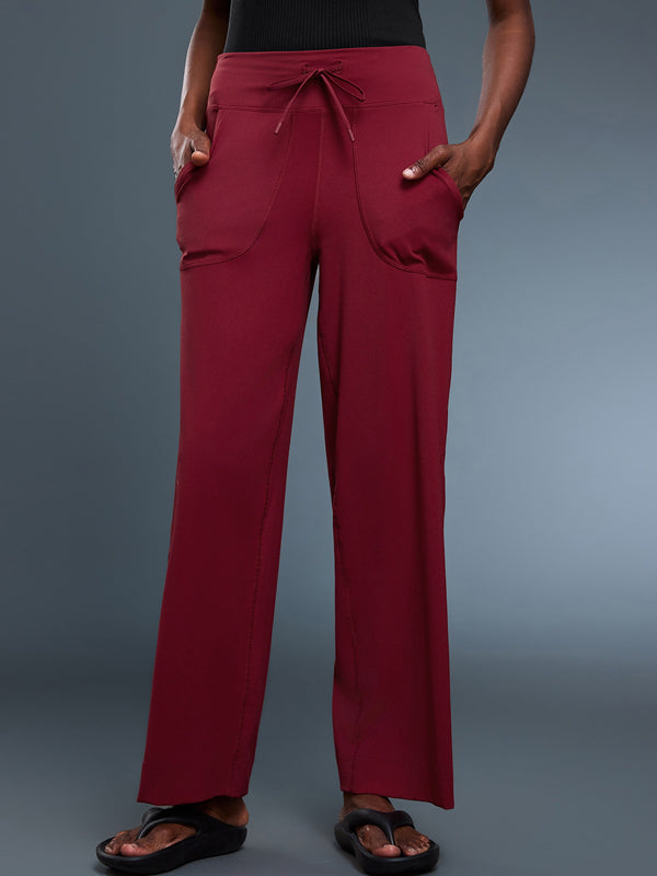 Flexvibe Non-Slip High-Waisted Yoga Pants - Straight-Leg Soft Breathable Workout & Lounge Pants