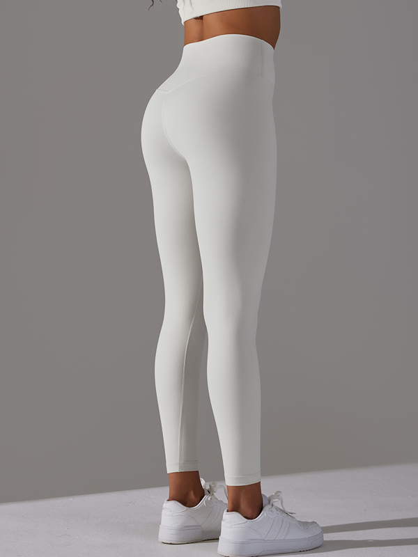 Flexvibe High Waisted Barely There Yoga Capris - Double-Sided Brushed Tummy Control Breathable