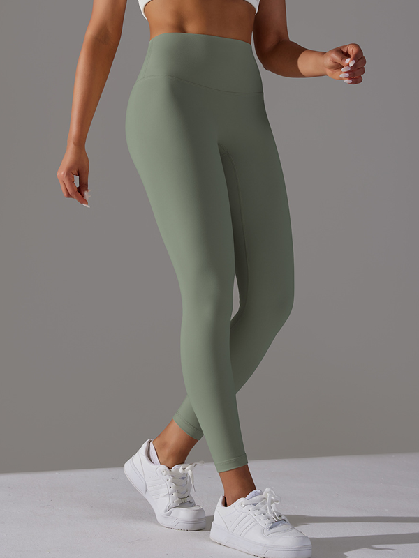 Flexvibe High Waisted Barely There Yoga Capris - Double-Sided Brushed Tummy Control Breathable