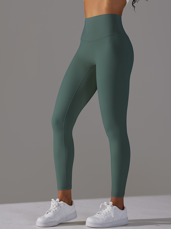 Flexvibe High Waisted Barely There Yoga Capris - Double-Sided Brushed Tummy Control Breathable