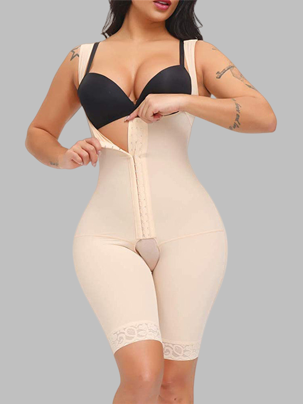 Flexvibe S-6XL Plus Size Compression Shapewear Abdomen Control Hip Lifting Side BoobTaming Bodysuit