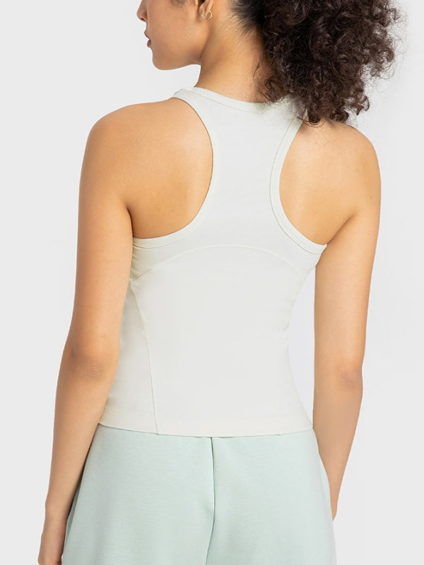 Flexvibe High-Stretch Sports Top - Breathable Moisture-Wicking Non-Slip Yoga Gym Workout Top