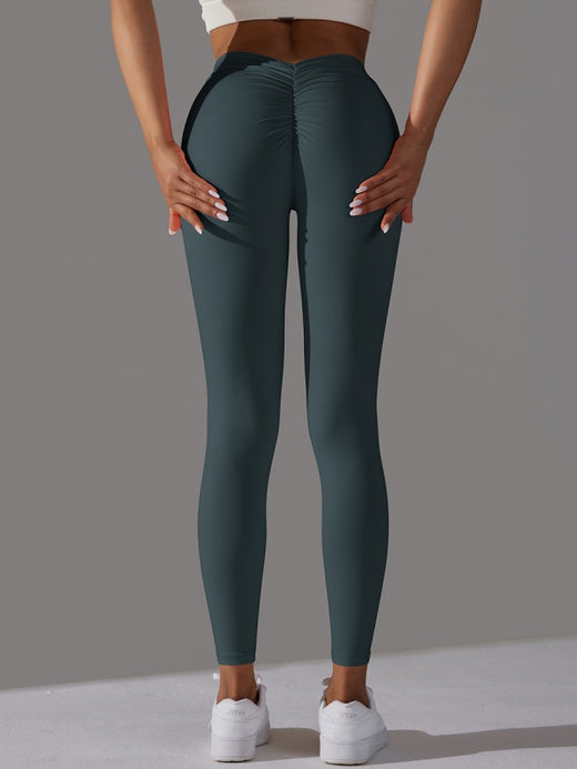 Flexvibe V-Waist Ruffled Yoga Capris | High Waisted, Butt-Lift, Tummy Control, 9 Colors, S–XL