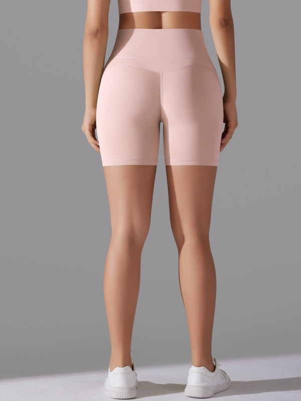 Flexvibe High-Waisted Tight Yoga Shorts - Tummy Control Butt Lifting Gym Fitness Wear