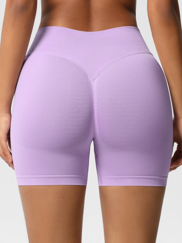 Flexvibe High-Waisted Seamless 3-Panel Shorts - 3-Inch Butt Lifting Quick-Dry Gym Wear