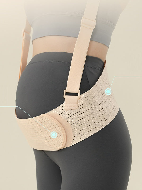 Flexvibe Maternity Belly Support Belt - Adjustable Breathable All Pregnancy Stages Comfort Wear
