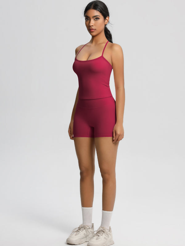 Flexvibe Stretchy High-Waisted Yoga Set - Double-Brushed Versatile Athletic Loungewear