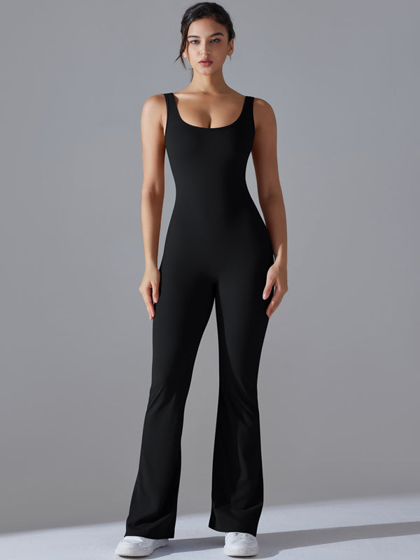 Flexvibe Women’s Yoga Fitness Bodysuit - Barely-There Camisole Slim-Fit Moisture-Wicking