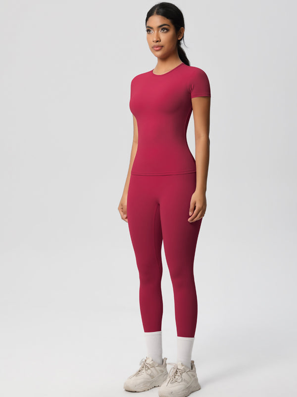 Flexvibe High-Waisted Stretchy Yoga Set - Double-Sided Brushed Versatile Athletic Wear