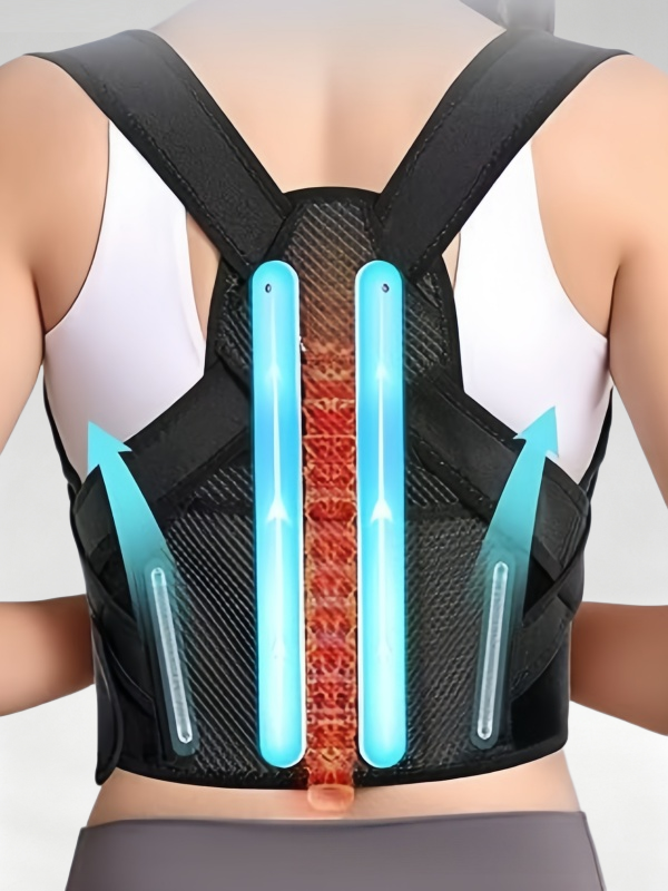 Flexvibe Adjustable Back Posture Corrector, Invisible Compression Waist Support for Men & Women