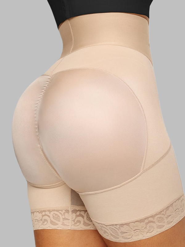 Flexvibe High-Waisted Tummy Control Shorts - Butt Lifting Anti-Roll Seamless Shapewear