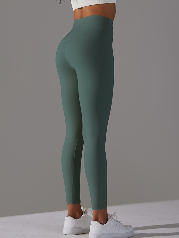 Flexvibe High Waisted Barely There Yoga Capris - Double-Sided Brushed Tummy Control Breathable