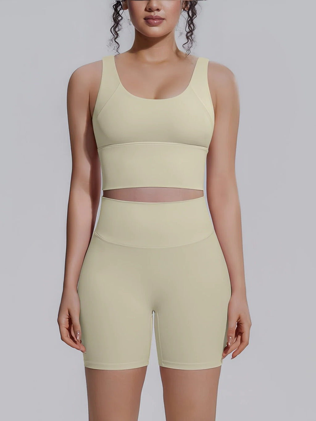 Flexvibe Racerback Tank & Biker Shorts Workout Set | 2 Piece Activewear Set for Women