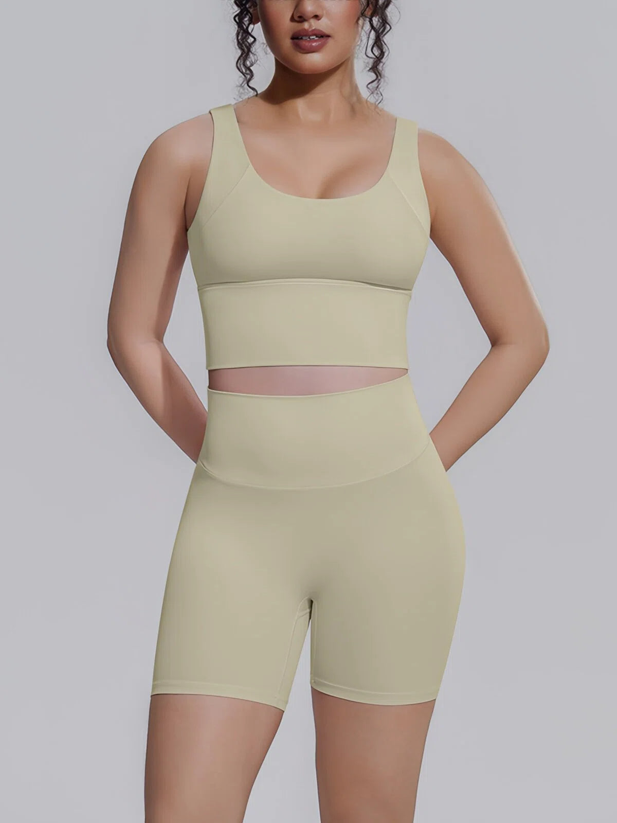 Flexvibe Racerback Tank & Biker Shorts Workout Set | 2 Piece Activewear Set for Women