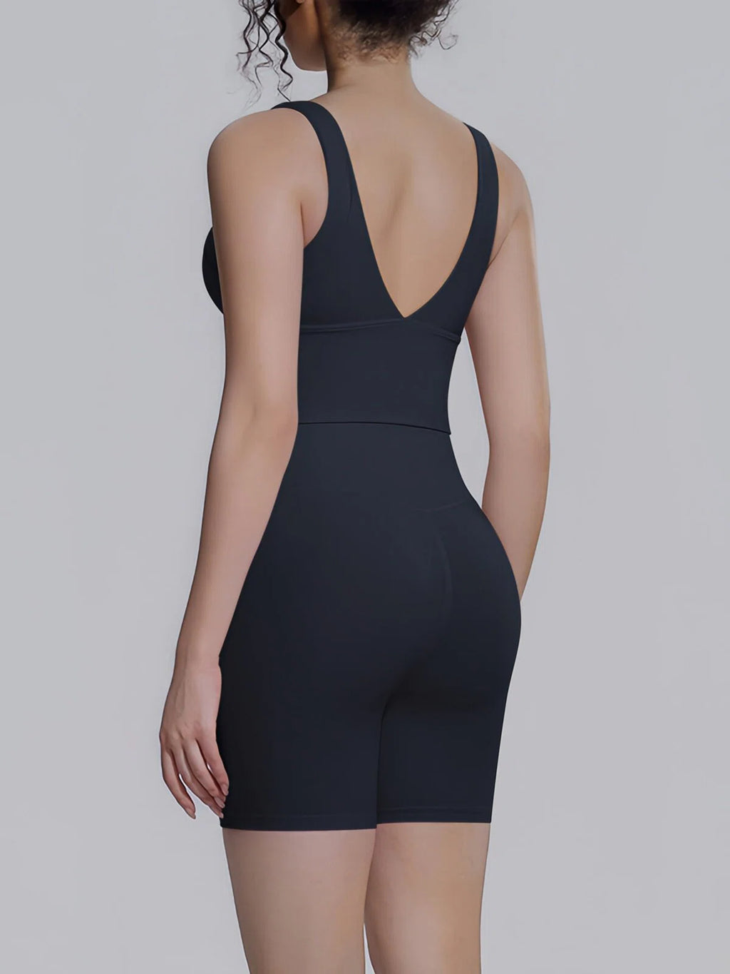 Flexvibe 2 Piece Workout Set Women – Racerback Tank & High Waist Biker Shorts, Tummy Control