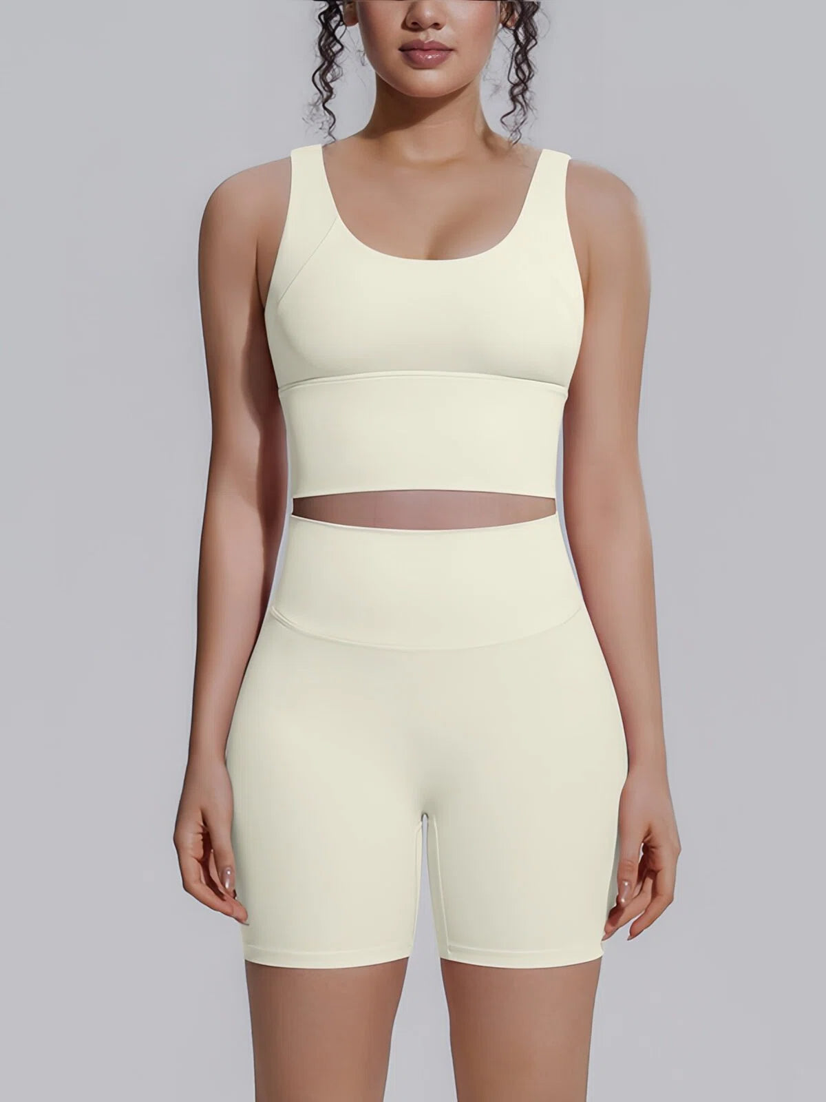 Flexvibe Racerback Tank & Biker Shorts Workout Set | 2 Piece Activewear Set for Women