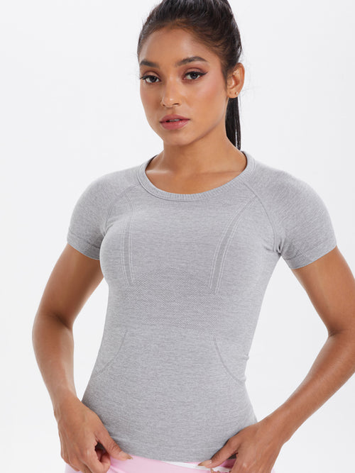 Flexvibe seamless activewear in Core Color, soft stretch main product image for yoga, gym, commute, and daily activewear