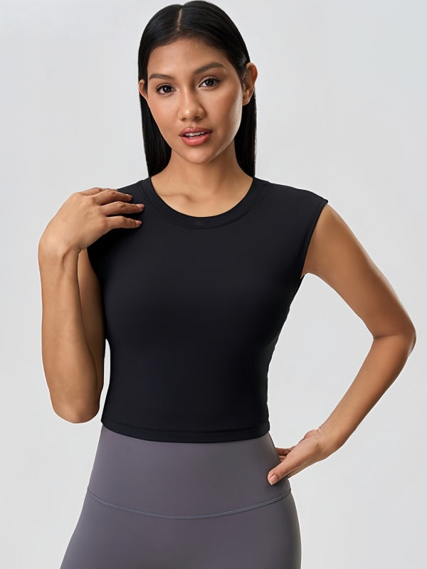 Flexvibe Sleeveless Yoga Tank Top - Breathable Moisture-Wicking Non-Slip Gym Workout Top