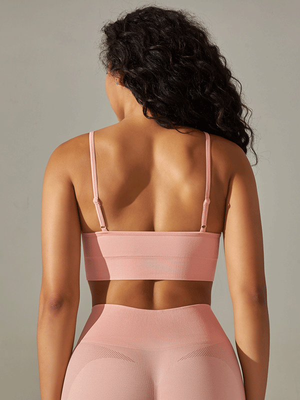 Flexvibe Seamless Sports Bra Wireless Back Beautifying High Elastic Breathable