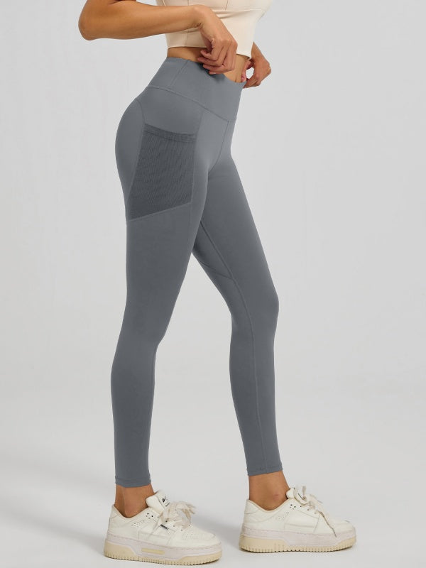 Flexvibe Buttery Soft Stretch Yoga Leggings - High Waisted See-Through Pockets for Gym & Daily