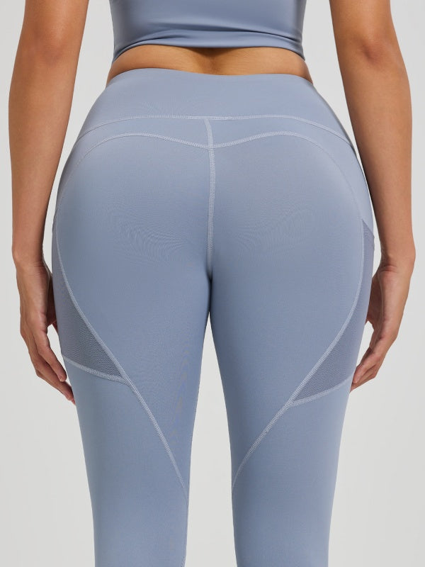 Flexvibe Buttery Soft Stretch Yoga Leggings - High Waisted See-Through Pockets for Gym & Daily