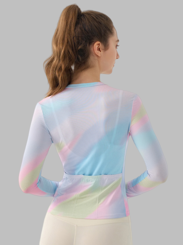 Flexvibe Women's Windproof Cycling Jacket, Lightweight Breathable Outdoor Biking Long Sleeve Sports Top