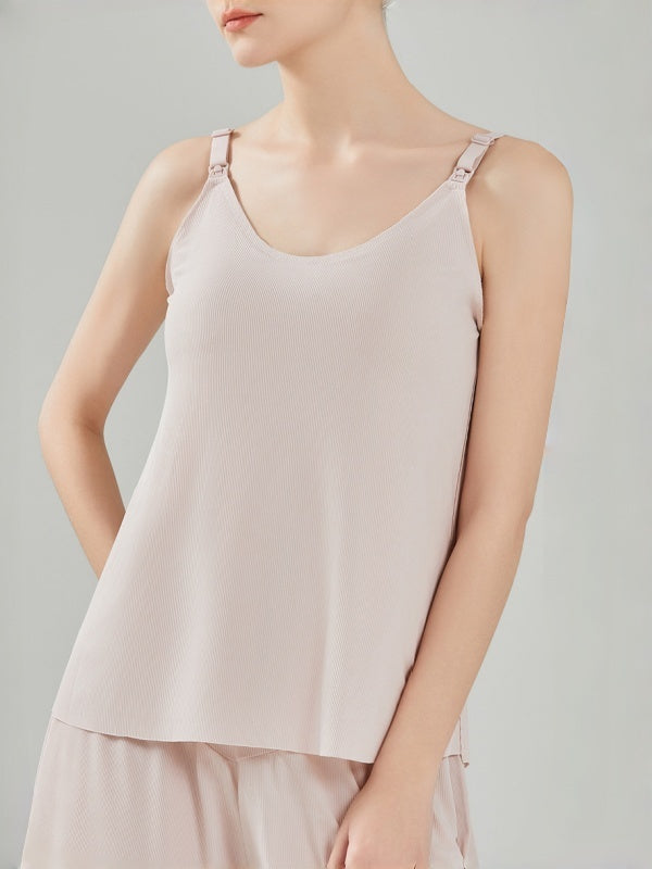 Flexvibe Nursing Camisole Tank Top - Soft Breathable Easy Access Postpartum Pregnancy Daily Wear