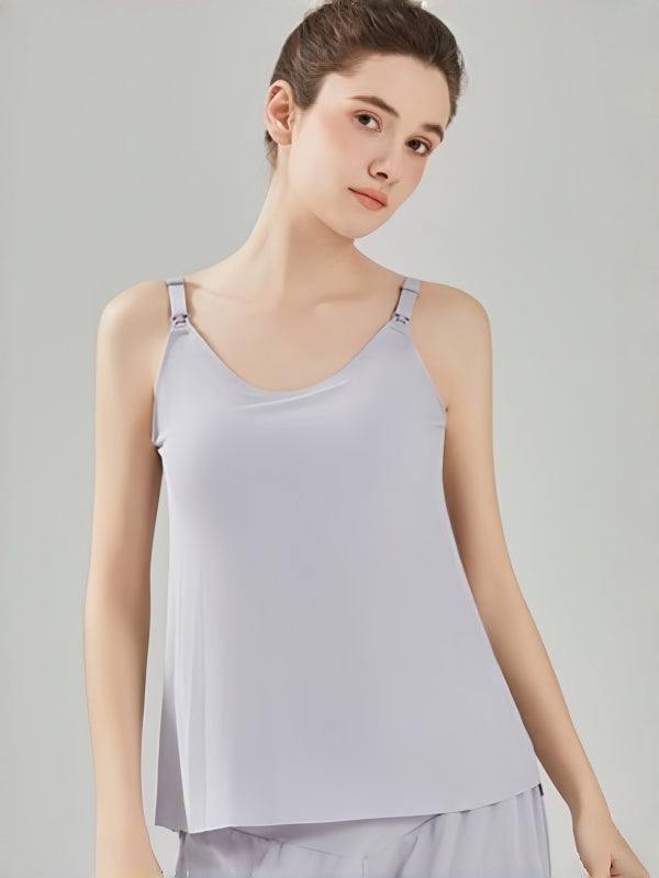 Flexvibe Nursing Camisole Tank Top - Soft Breathable Easy Access Postpartum Pregnancy Daily Wear