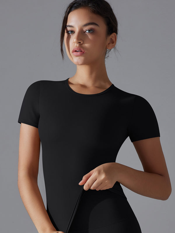 Flexvibe Breathable Soft Sports Top - Double-Sided Brushed High Elastic Slim Fit