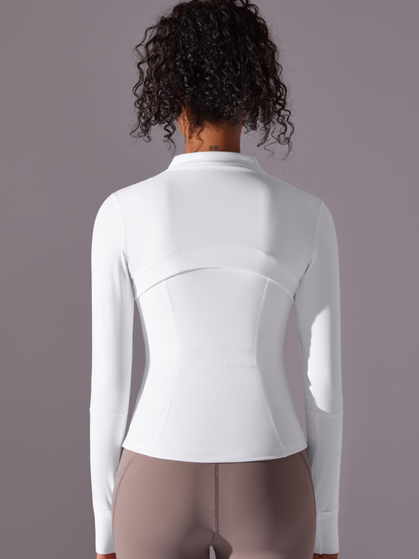 Flexvibe Stretchy Breathable Yoga Jacket - Stand-Up Collar Zipper Versatile Athletic Outerwear