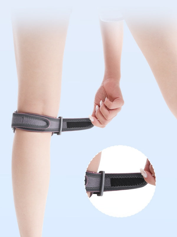 Flexvibe Silicone Patella Strap Knee Support - Sports Pain Relief Adjustable Brace